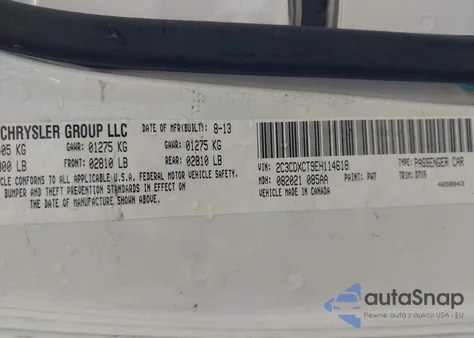 2014 Dodge Charger R/T z USA, uszkodzony, nr VIN 2C3CDXCT9EH114618